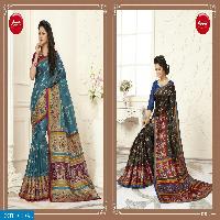 apple madhubani vol-5 wholesale cotton silk saree